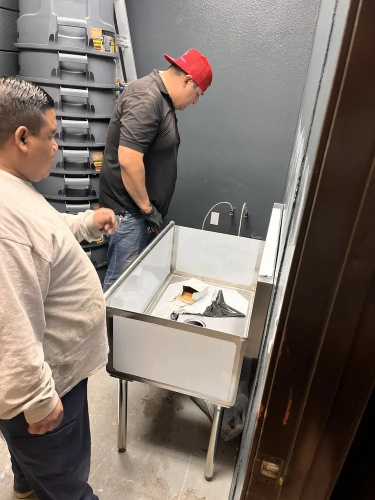 Commercial plumbing and sink installation in Beaver Falls